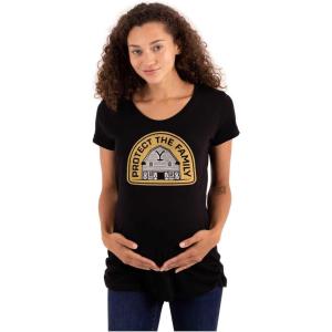 Womens Maternity Y Yellowstone Protect The Family Barn T Shirt Tee(Black)