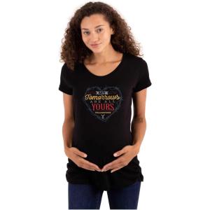 Womens Maternity Yellowstone Tomorrows are All Yours T Shirt Tee(Black)