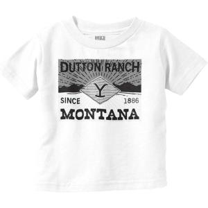 Y Yellowstone Dutton Ranch Montana Toddler Boy Girl T Shirt(White)