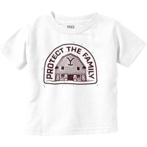 Y Yellowstone Protect The Family Barn Toddler Boy Girl T Shirt(White)