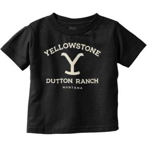 Yellowstone Dutton Ranch Montana Toddler Boy Girl T Shirt(Black)
