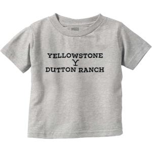 Yellowstone Dutton Ranch Show Logo Toddler Boy Girl T Shirt(Heather)