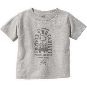 Yellowstone Protect The Land Buffalo Toddler Boy Girl T Shirt(Heather)
