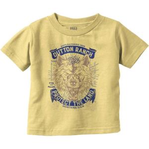 Yellowstone Protect The Land Wolf Toddler Boy Girl T Shirt(Butter)