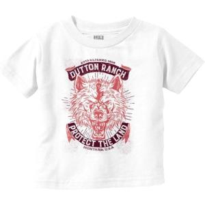 Yellowstone Protect The Land Wolf Toddler Boy Girl T Shirt(White)