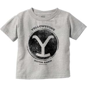 Yellowstone Ranch Cattle Brand Toddler Boy Girl T Shirt(Heather)