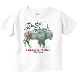 Yellowstone Ranch Montana Buffalo Toddler Boy Girl T Shirt(White)