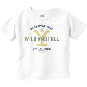 Yellowstone Ranch Y Wild and Free Toddler Boy Girl T Shirt(White)