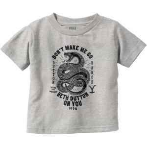 Yellowstone Snake Beth Dutton On You Toddler Boy Girl T Shirt(Heather)