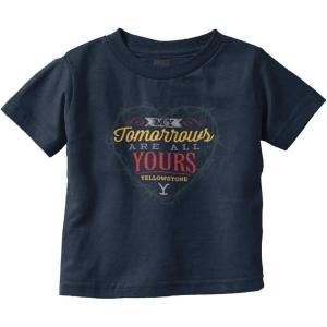 Yellowstone Tomorrows are All Yours Toddler Boy Girl T Shirt(Navy)