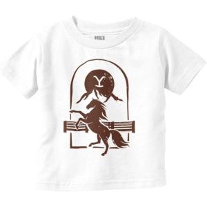 Yellowstone Y Dutton Ranch Horse Toddler Boy Girl T Shirt(White)