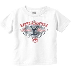 Yellowstone Y Dutton Ranch Logo Toddler Boy Girl T Shirt(White)