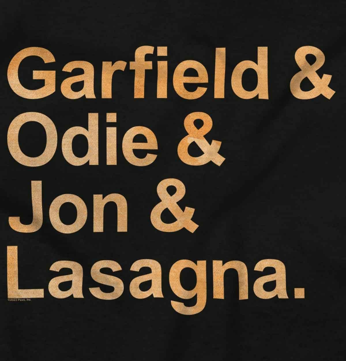 imageBrisco Brands Garfield Characters Odie Jon Lasagna Baby Romper Boys or GirlsBlack