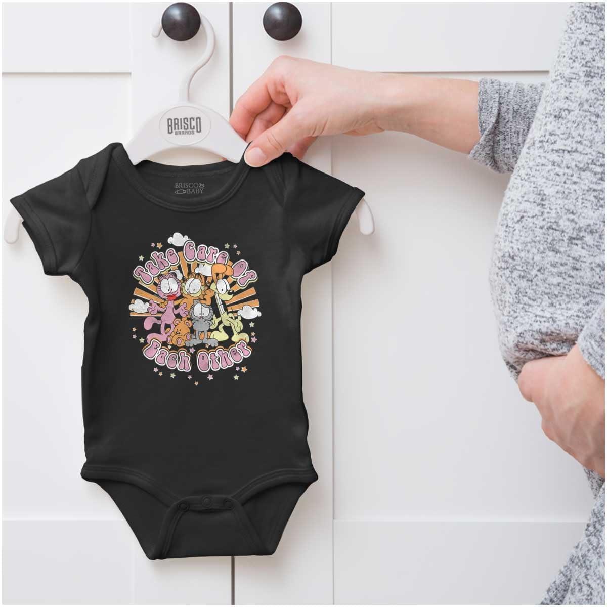 imageBrisco Brands Garfield Take Care of Each Other Baby Bodysuit Jumper GirlsBlack