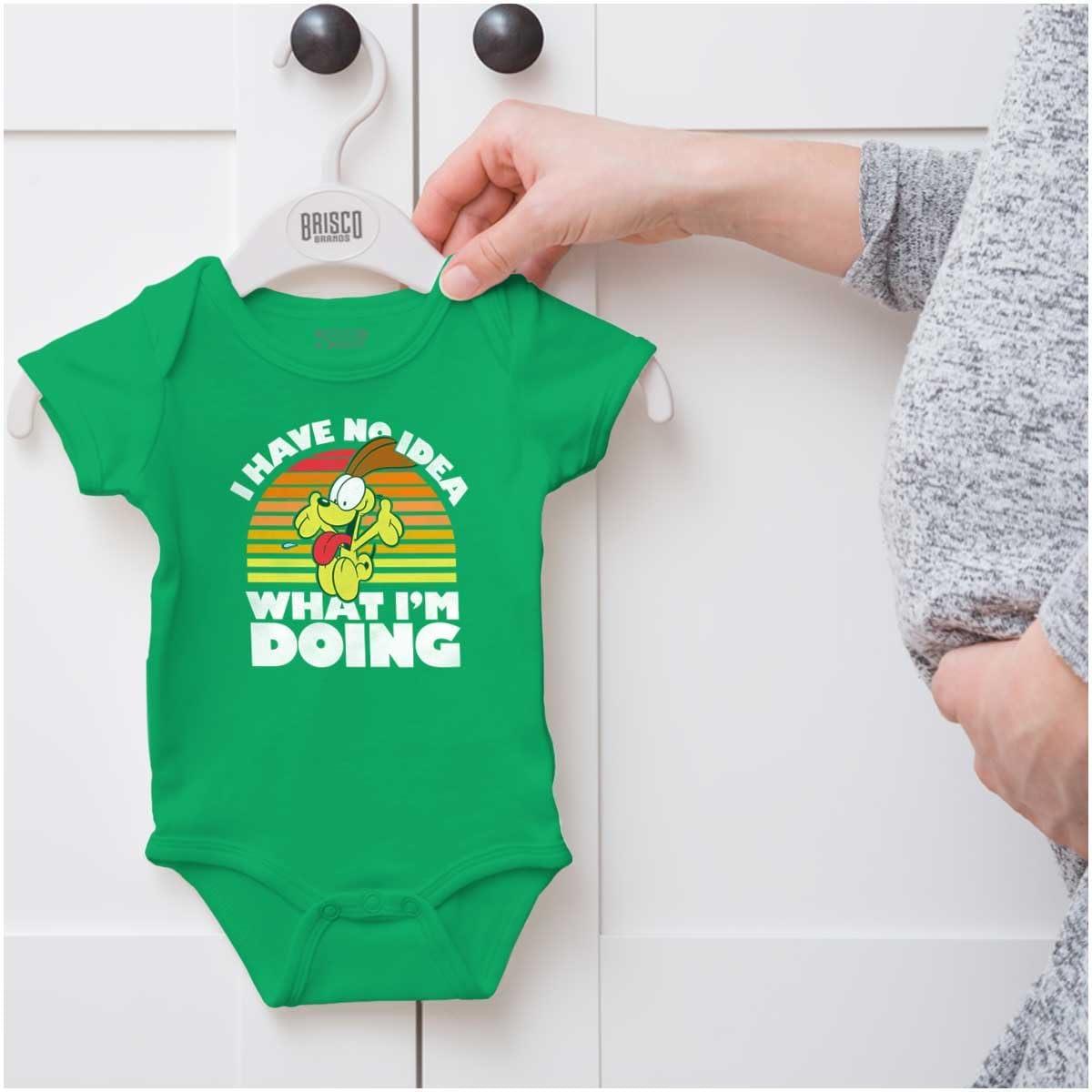 imageBrisco Brands Odie I Have No Idea What Im Doing Baby Romper Boys or Girls