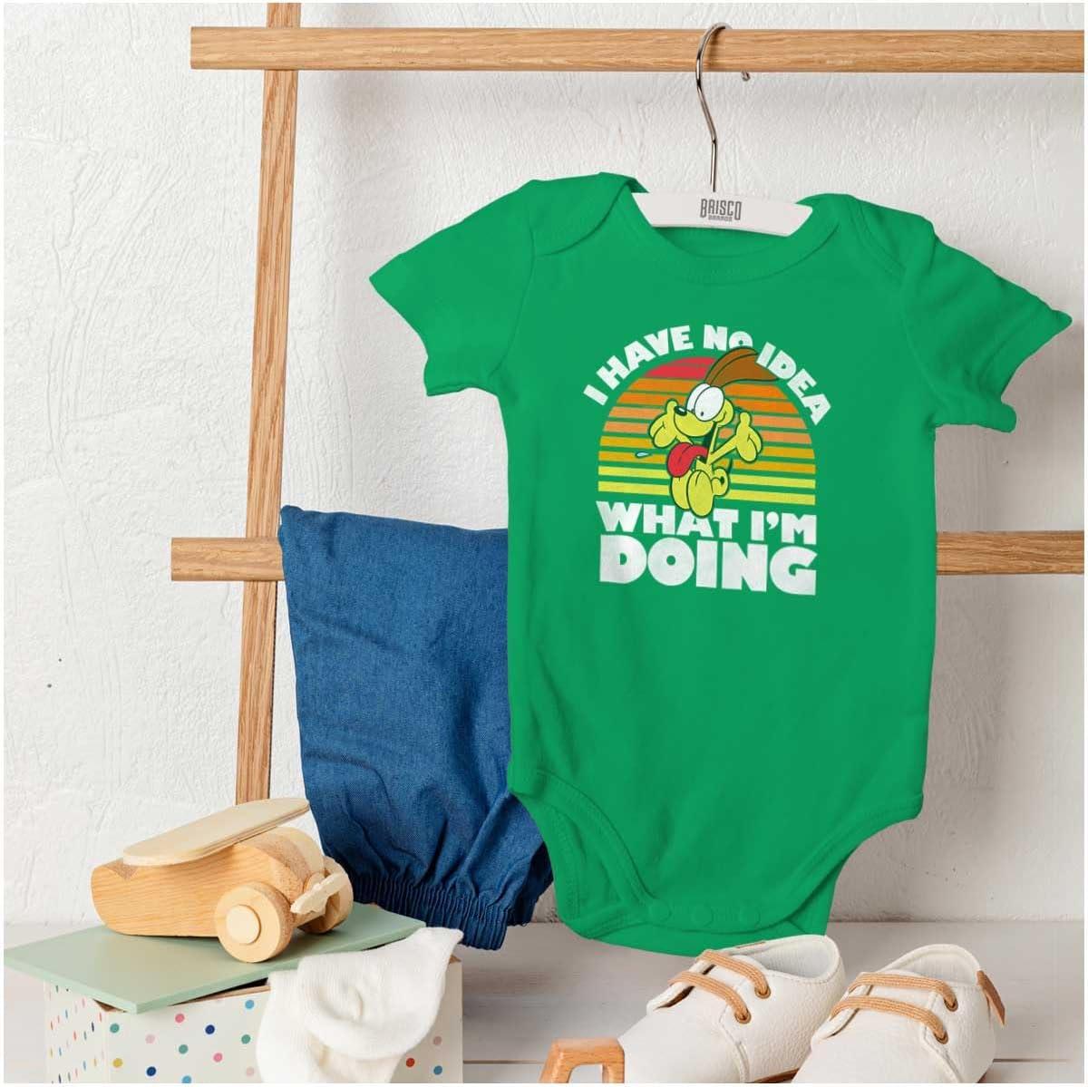 imageBrisco Brands Odie I Have No Idea What Im Doing Baby Romper Boys or Girls