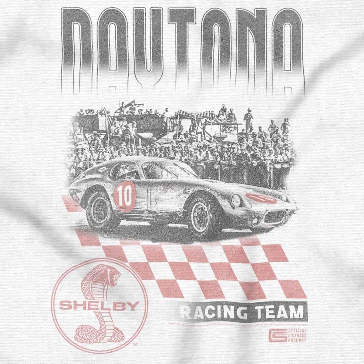 imageBrisco Brands Shelby Motors Daytona Racing Team Crewneck T Shirts Boy GirlWhite
