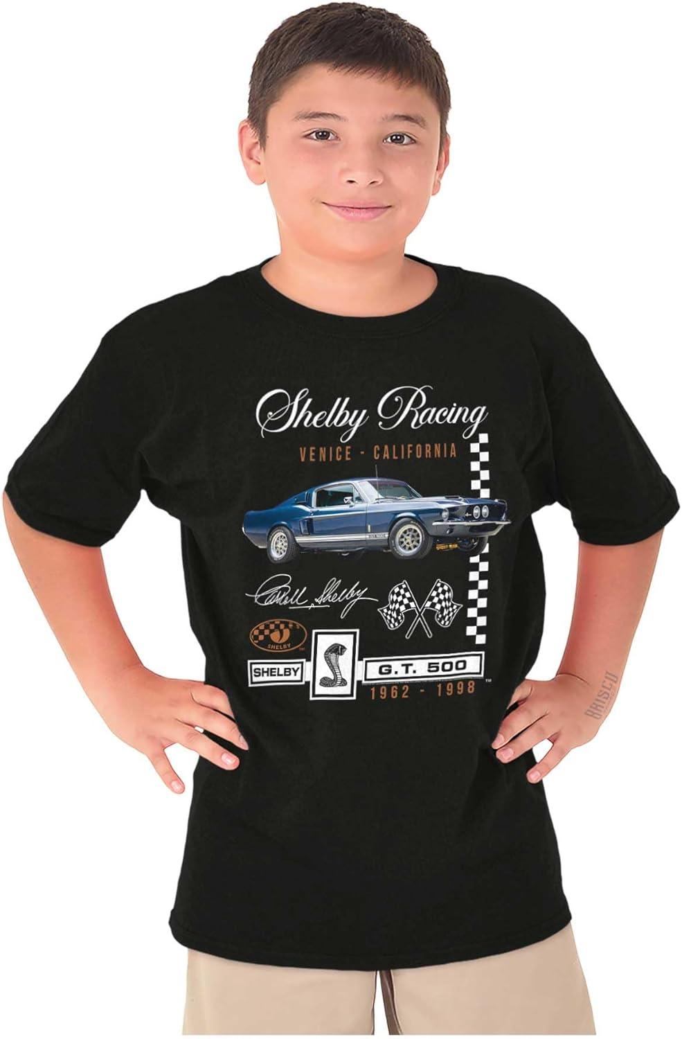 imageBrisco Brands Shelby Racing Venice California Crewneck T Shirts Boy GirlBlack