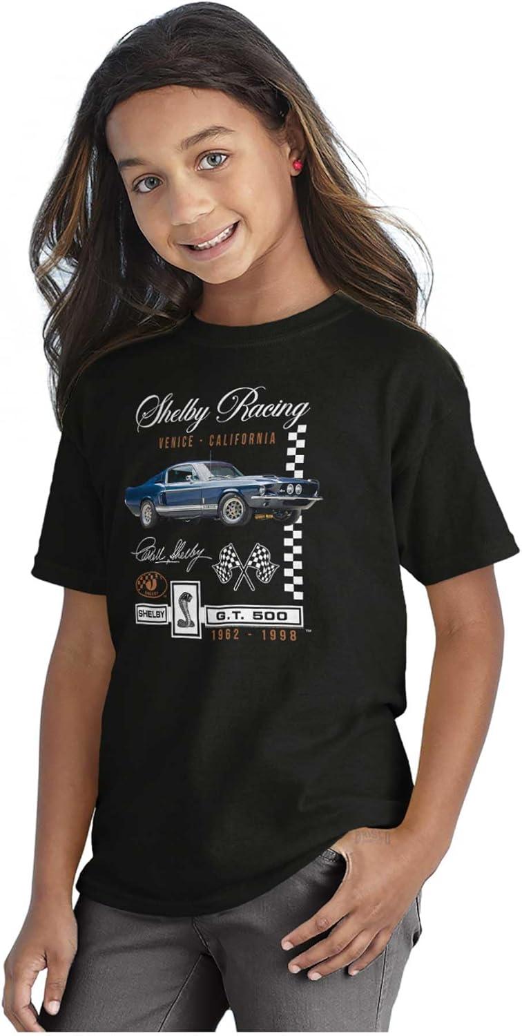 imageBrisco Brands Shelby Racing Venice California Crewneck T Shirts Boy GirlBlack