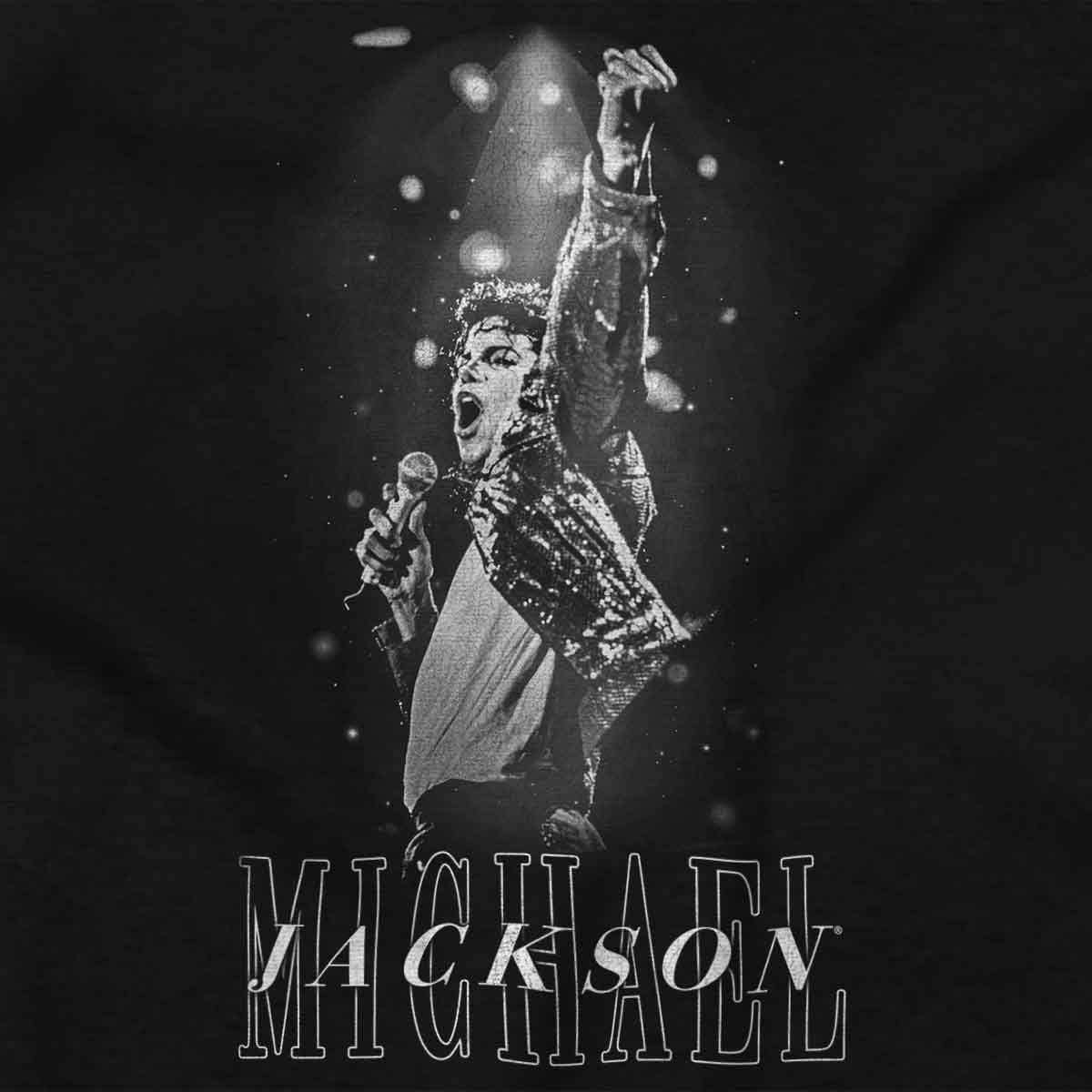 imageMichael Jackson Iconic King of Pop Crewneck T Shirts Boy GirlBlack