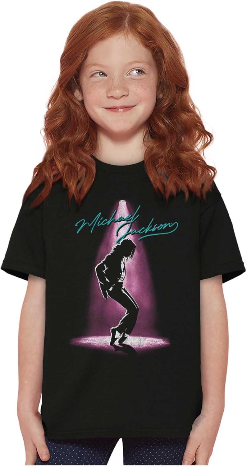 imageMichael Jackson Toe Stand Dance Crewneck T Shirts Boy GirlBlack