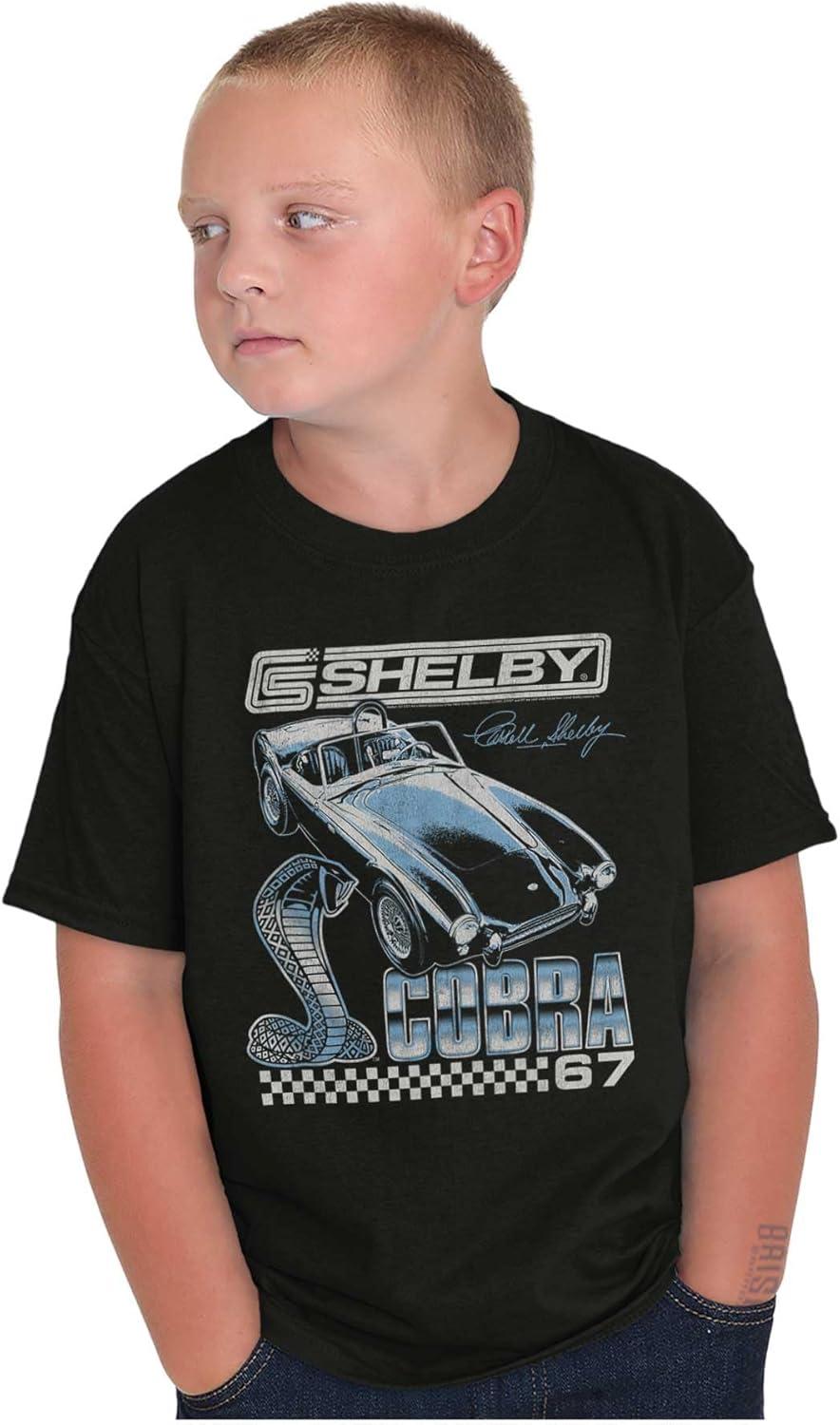 imageShelby Cobra Classic Muscle Car Crewneck T Shirts Boy GirlBlack