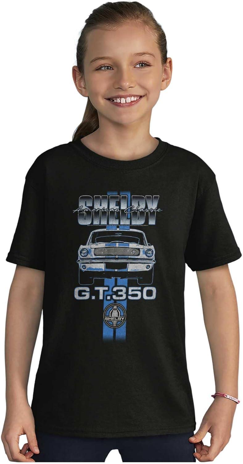 imageShelby GT 350 Classic Muscle Car Crewneck T Shirts Boy GirlBlack