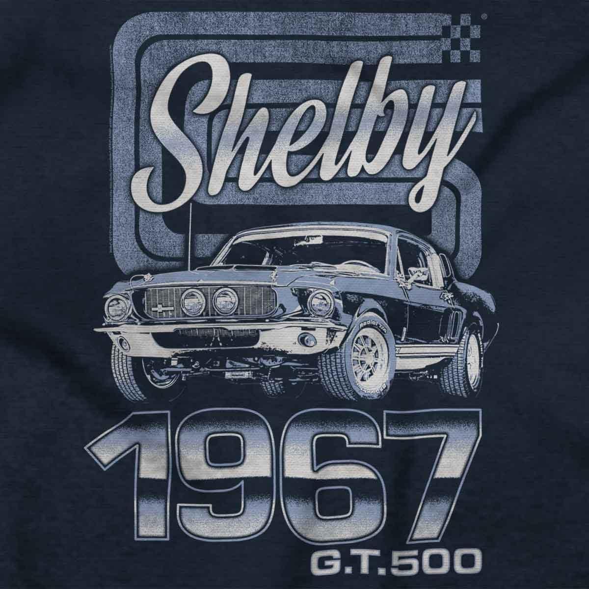 imageShelby GT 500 Classic Muscle Car Crewneck T Shirts Boy GirlNavy
