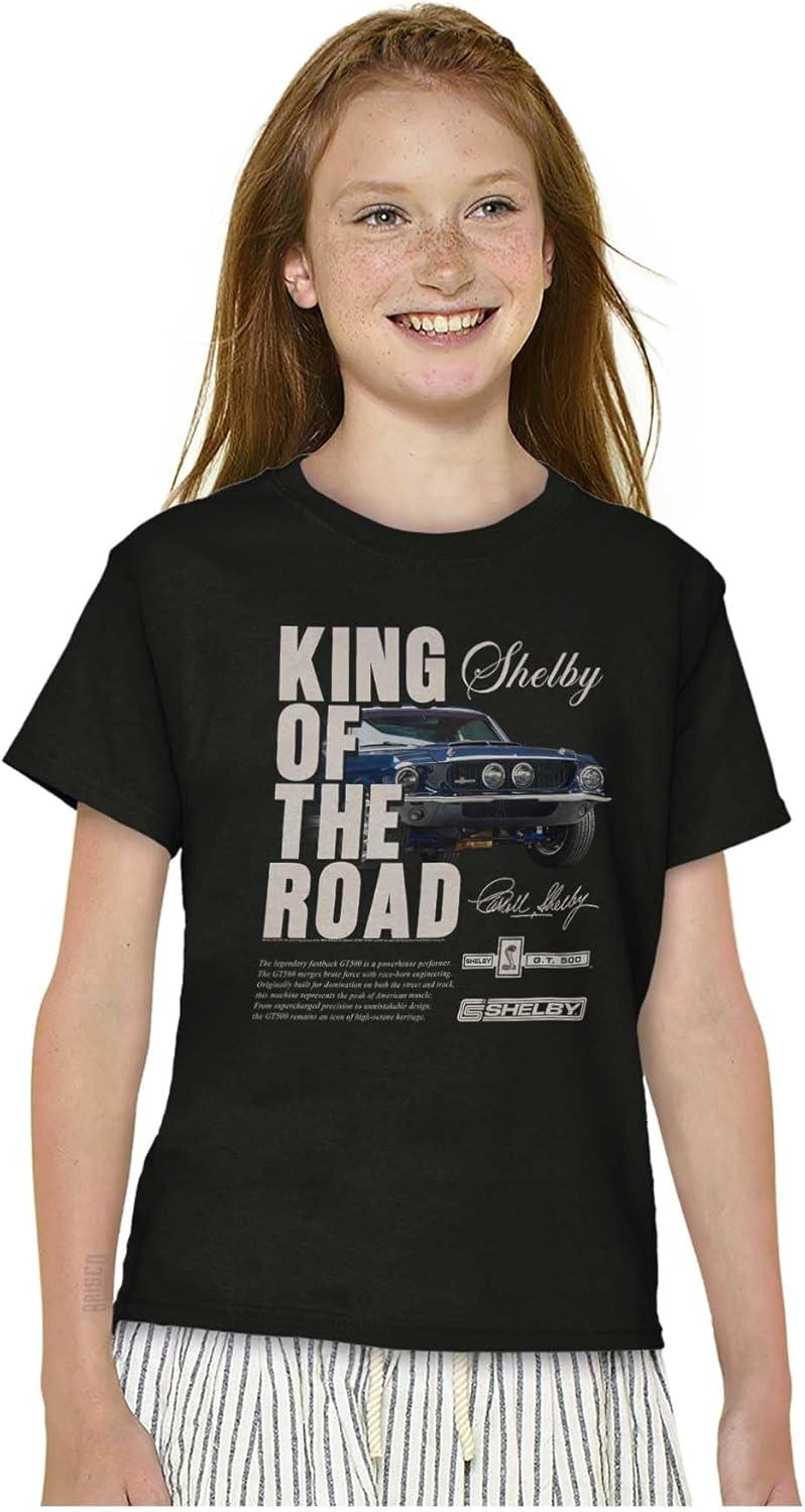imageShelby King of The Road GT 500 Crewneck T Shirts Boy GirlBlack