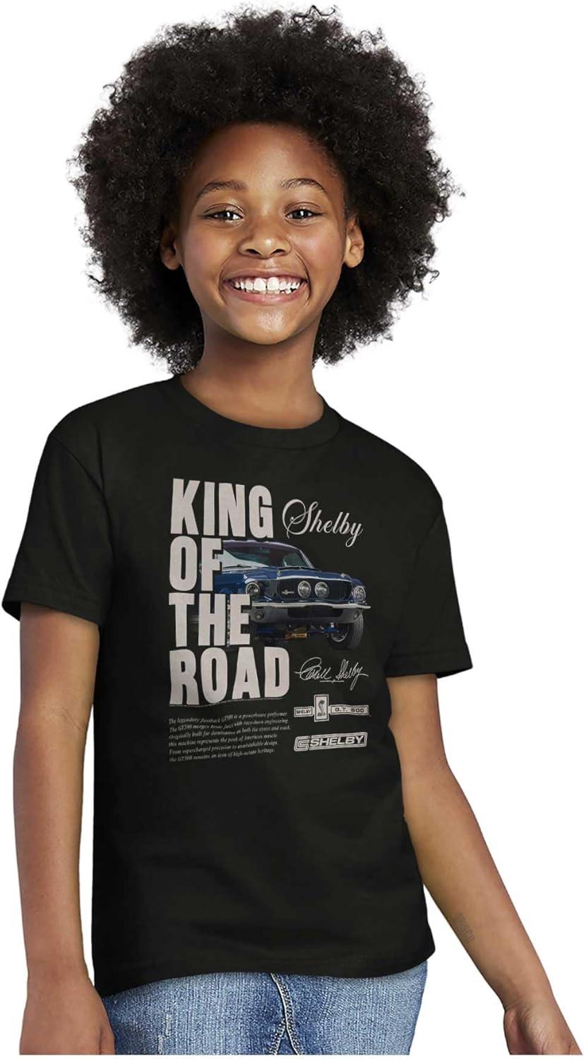 imageShelby King of The Road GT 500 Crewneck T Shirts Boy GirlBlack