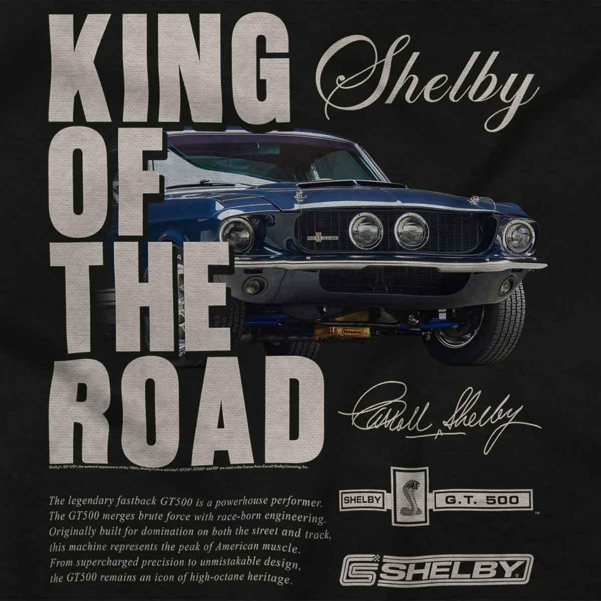 imageShelby King of The Road GT 500 Crewneck T Shirts Boy GirlBlack