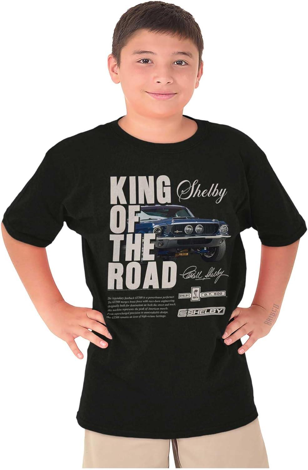 imageShelby King of The Road GT 500 Crewneck T Shirts Boy GirlBlack