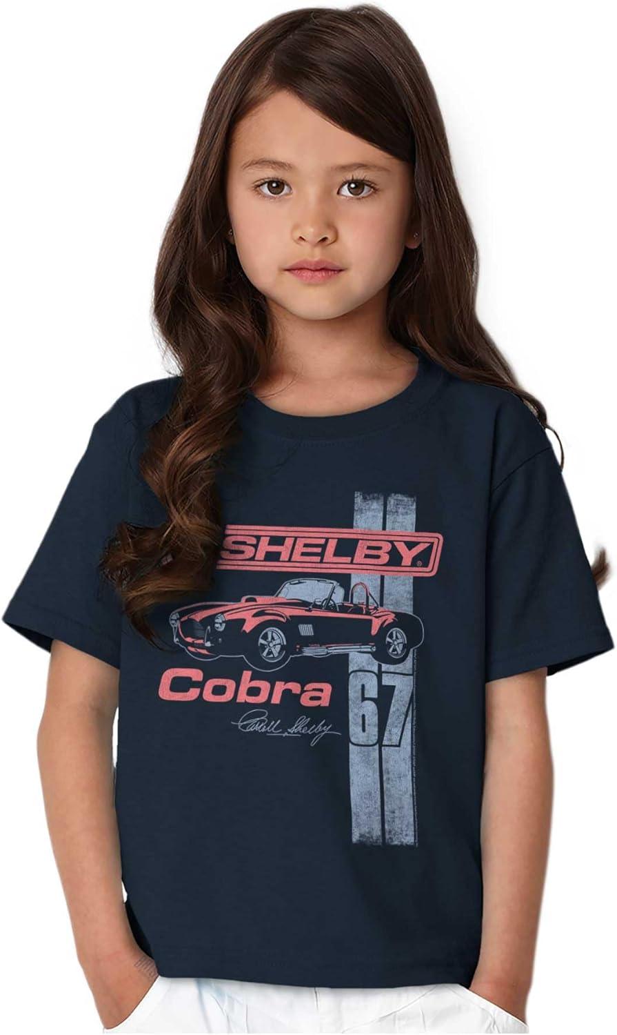 imageShelby Motors Cobra Muscle Car Crewneck T Shirts Boy GirlNavy