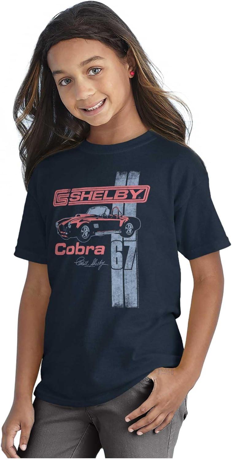 imageShelby Motors Cobra Muscle Car Crewneck T Shirts Boy GirlNavy