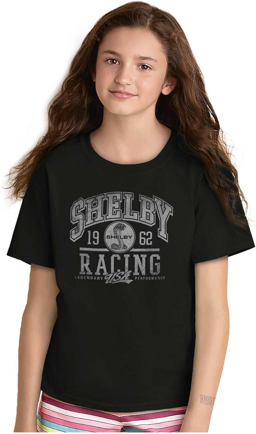 imageShelby Racing USA Cobra Performance Crewneck T Shirts Boy GirlBlack