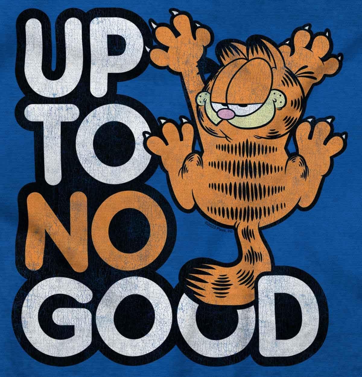 imageWomens Maternity Funny Garfield Cartoon Up to No Good Pregnancy DressRoyal