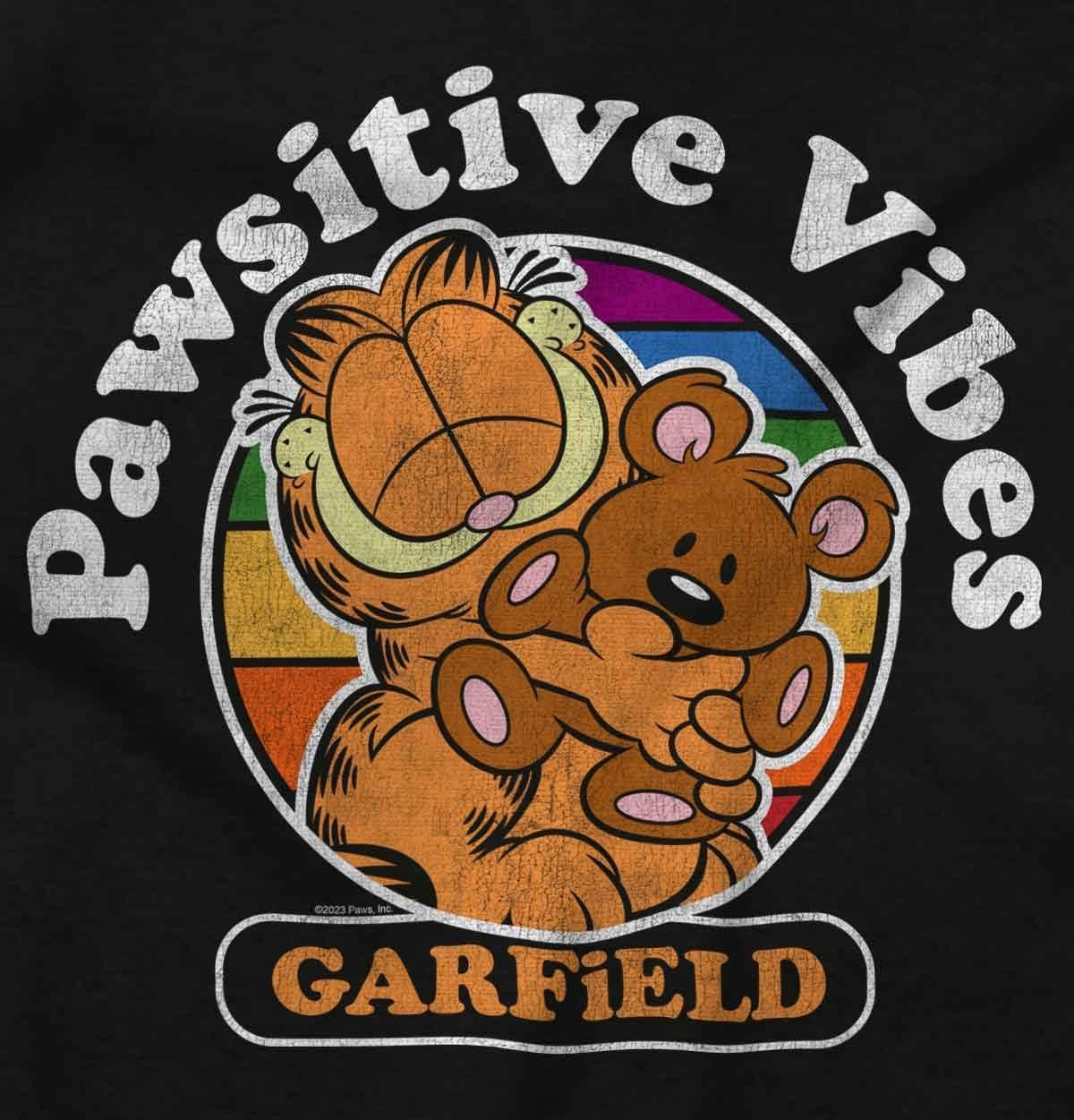 imageWomens Maternity Garfield Cartoon Positive Vibes Pregnancy DressBlack