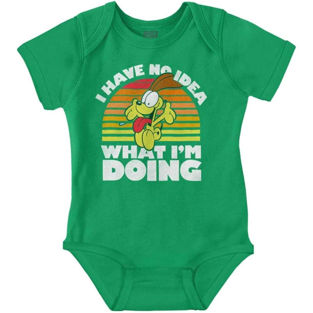 imageBrisco Brands Odie I Have No Idea What Im Doing Baby Romper Boys or Girls