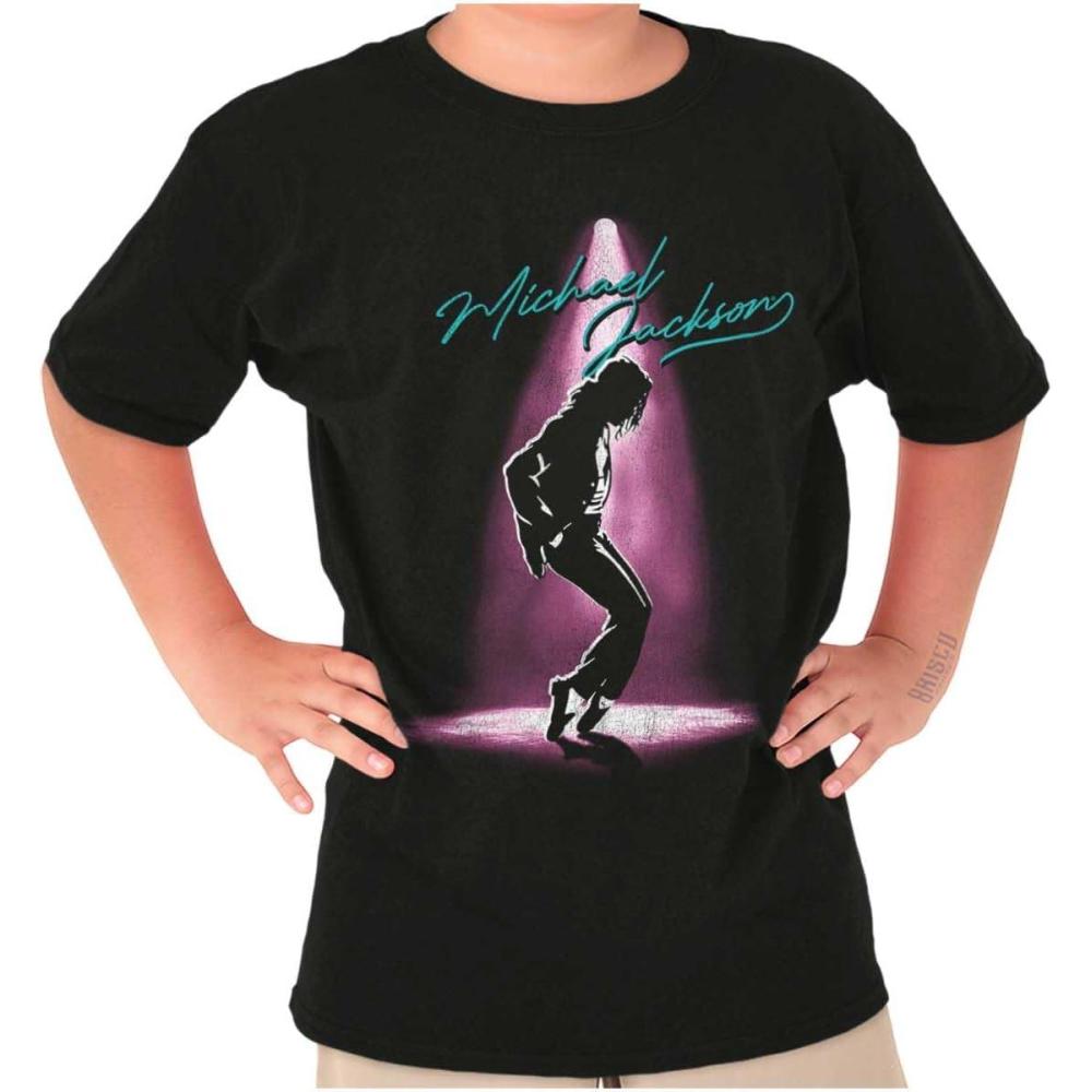 imageMichael Jackson Toe Stand Dance Crewneck T Shirts Boy GirlBlack