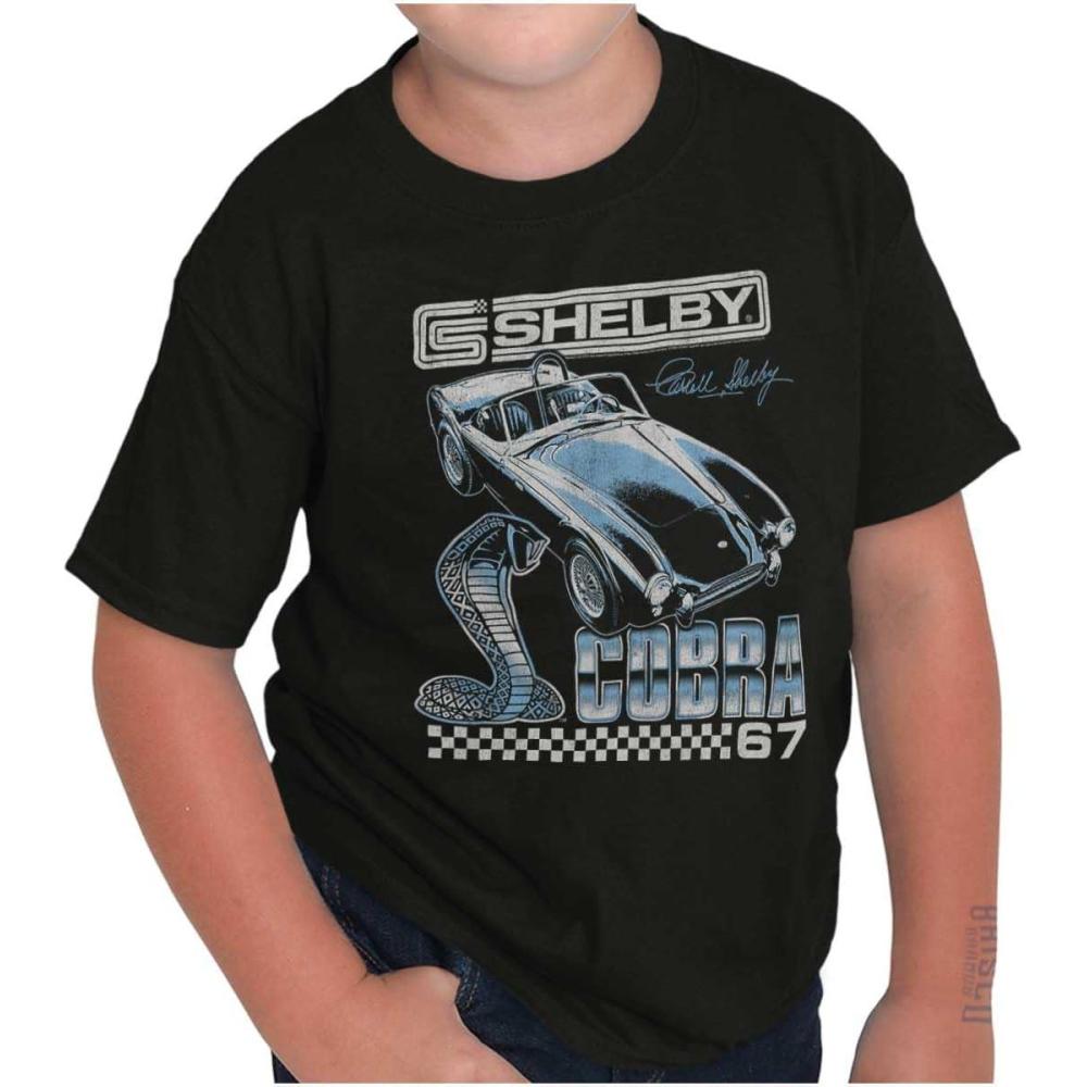 imageShelby Cobra Classic Muscle Car Crewneck T Shirts Boy GirlBlack