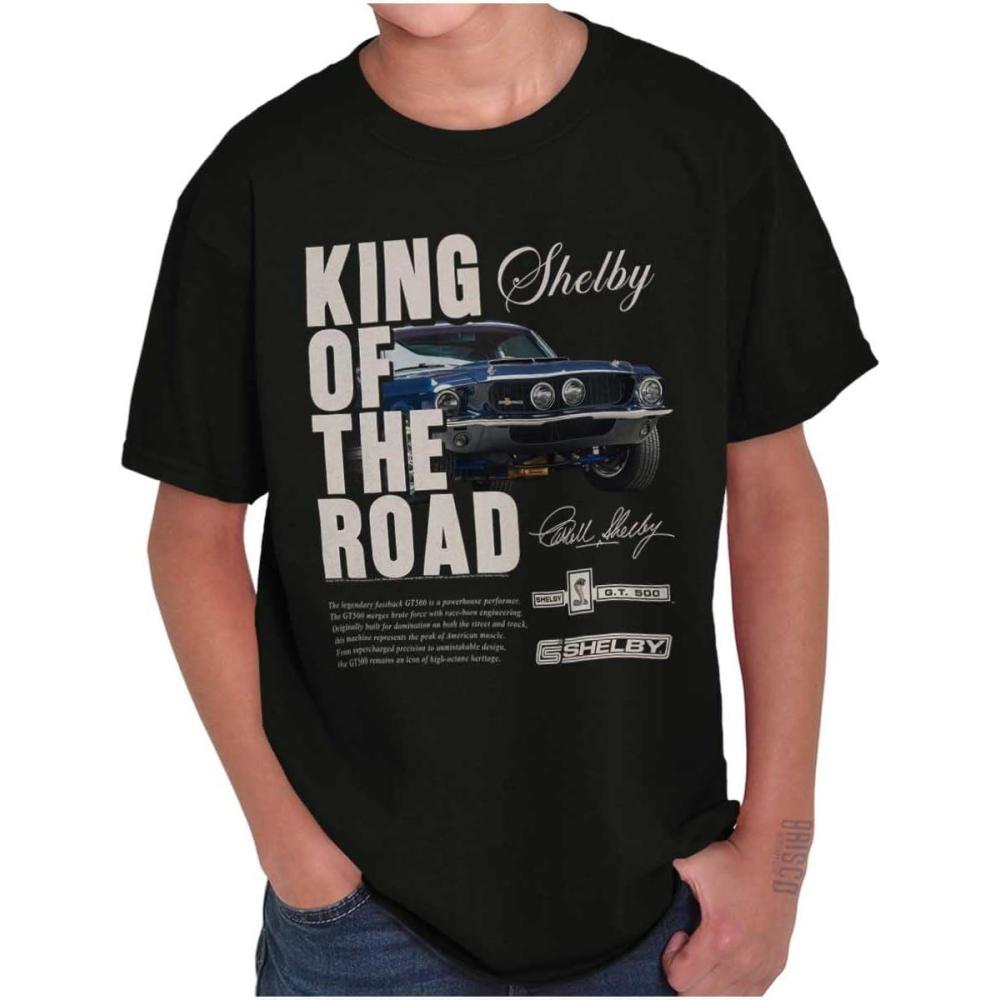 imageShelby King of The Road GT 500 Crewneck T Shirts Boy GirlBlack