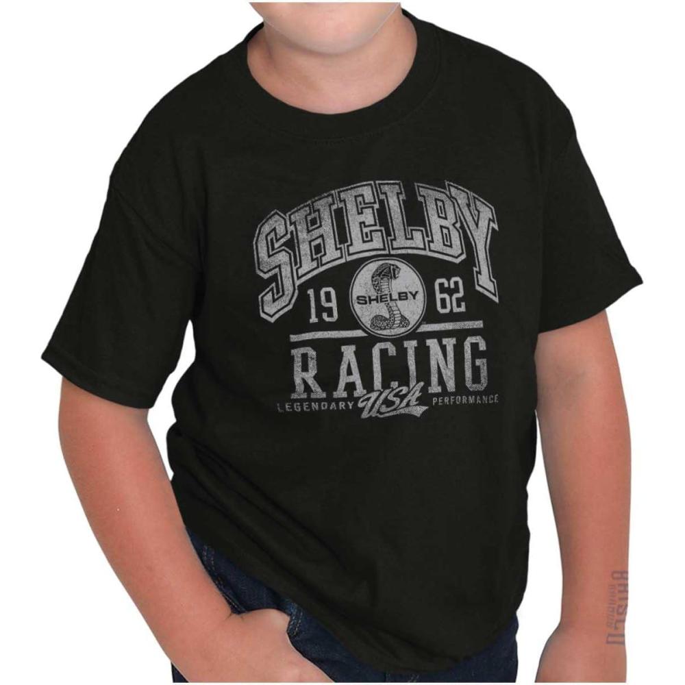 imageShelby Racing USA Cobra Performance Crewneck T Shirts Boy GirlBlack