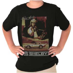 Brisco Brands Carroll Shelby Daytona Racecar Driver Crewneck T Shirts Boy Girl