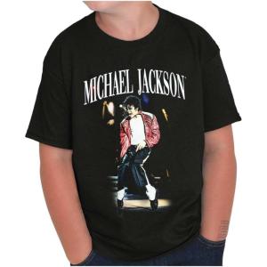 Michael Jackson Thriller Toe Stand Crewneck T Shirts Boy Girl(Black)
