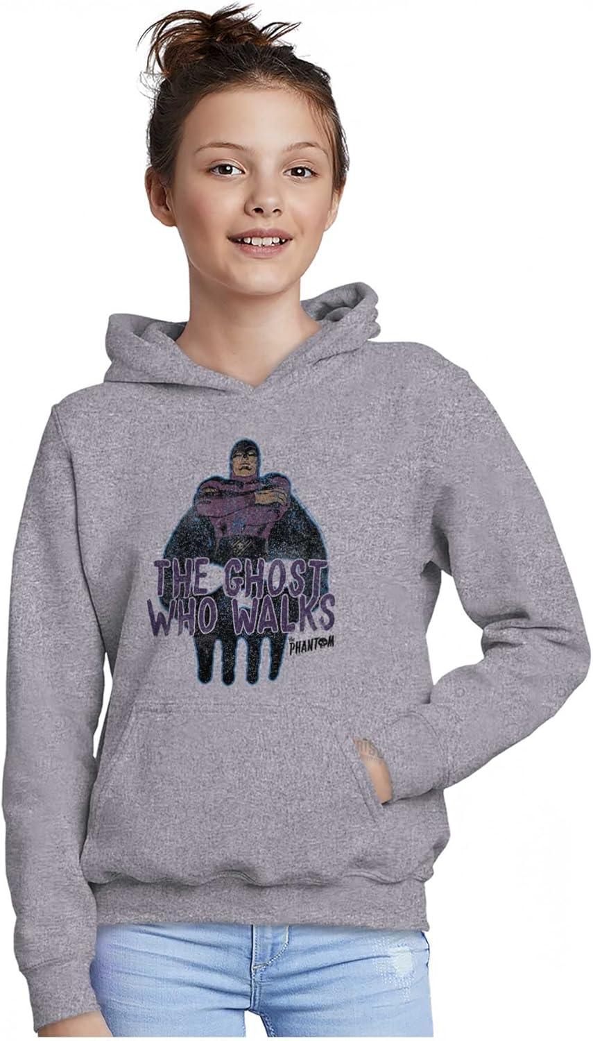 imageBrisco Brands the Phantom Vintage Ghost Who Walks Youth Hoodie Boy GirlSport Grey