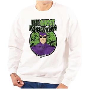 Brisco Brands the Phantom Ghost Who Walks Sweatshirt for Men or Women(White)