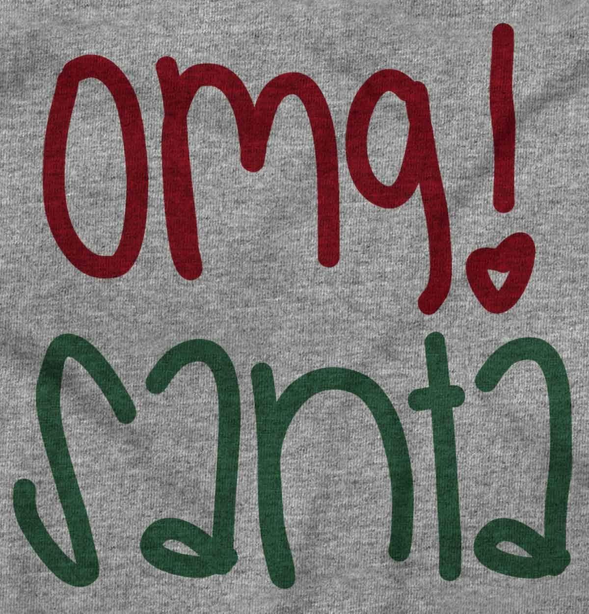 imageBrisco Brands Christmas Xmas OMG Santa Claus Baby Bodysuit Jumper GirlsHeather