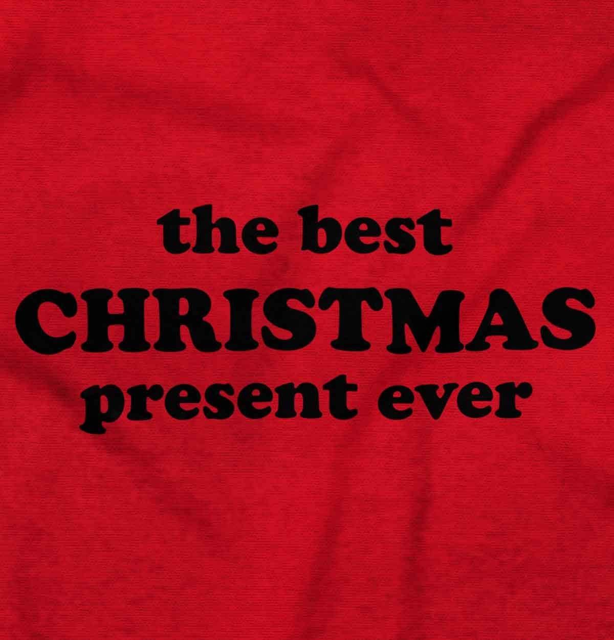 imageBrisco Brands Cute First Christmas Annoucement Baby Romper Boys or GirlsRed