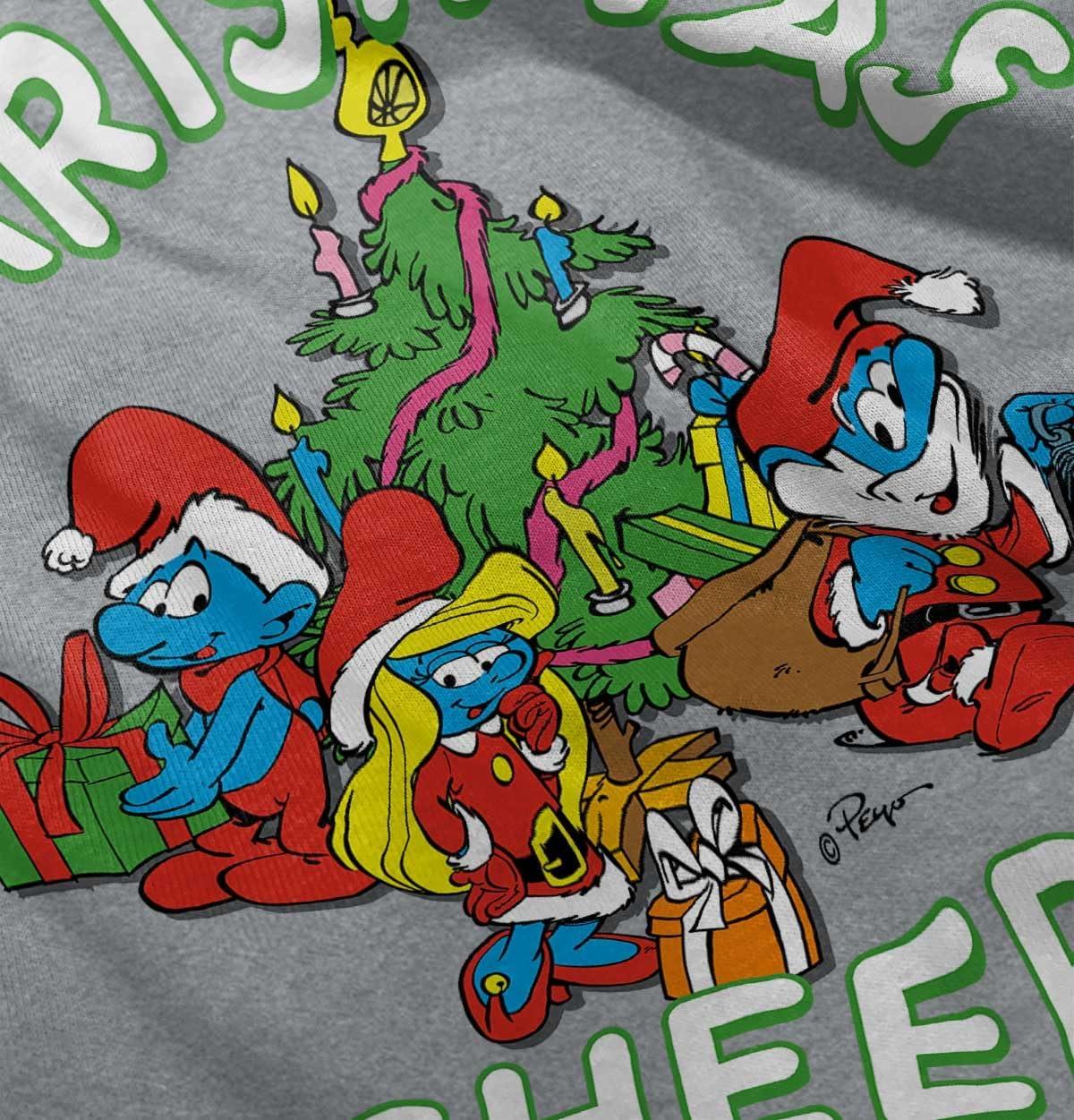 imageSmurfs Holiday Christmas Cheer Toddler Boy Girl T ShirtHeather