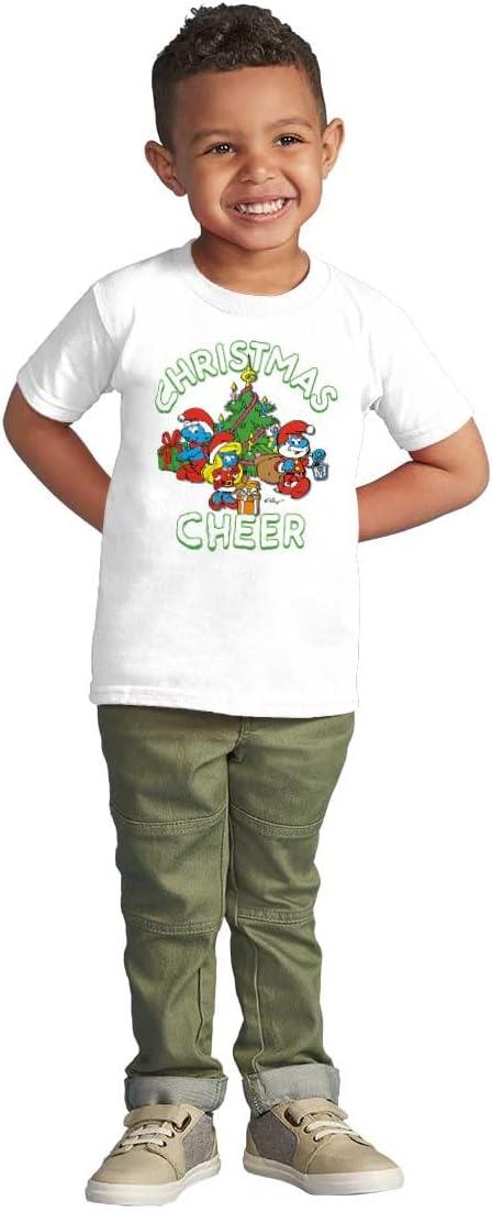 imageSmurfs Holiday Christmas Cheer Toddler Boy Girl T ShirtWhite